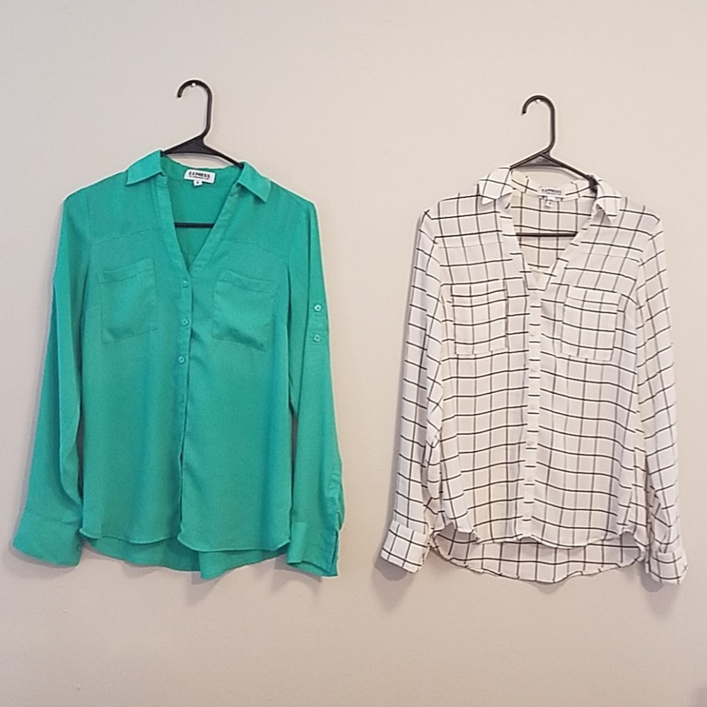 Green / White - Express Portofino Shirt XS